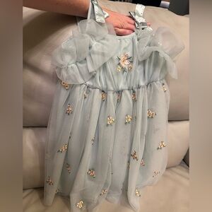 Mexx Light Blue Floral Kids Formal Dress